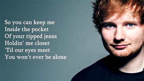 lyrics for photograph by ed sheeran